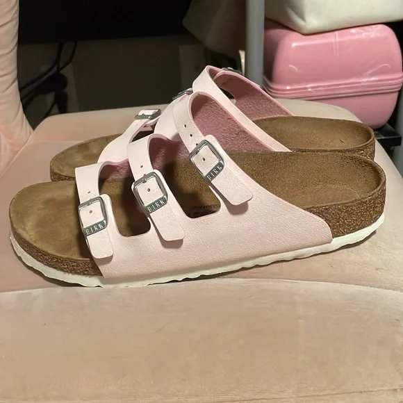 Brushed rose Birkenstock Florida Fresh sandals - Picture 5 of 8
